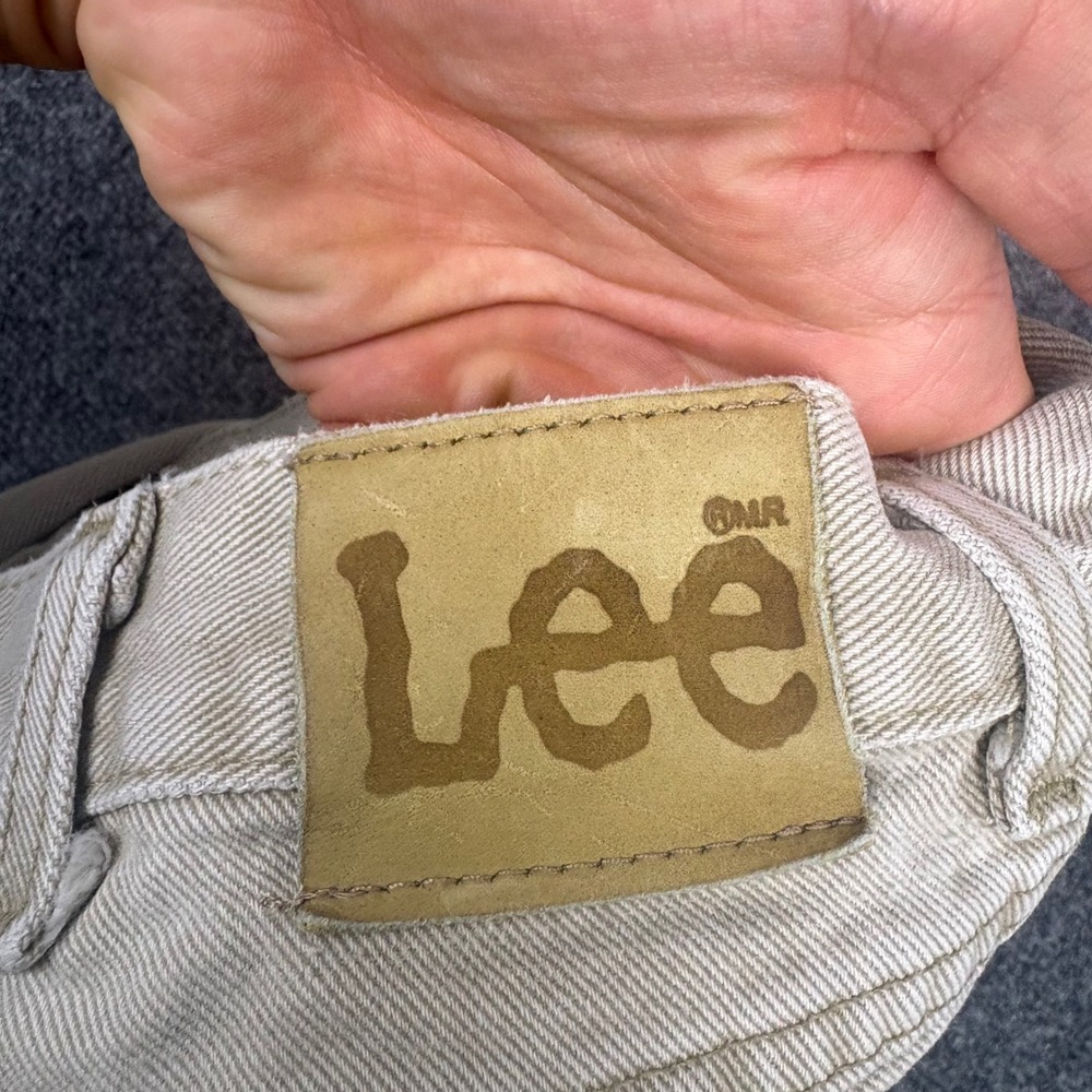 Lee Straight Leg Jeans Mens 36x30 Tan Cotton Vintage Made in USA 205-5825 - Picture 5 of 9